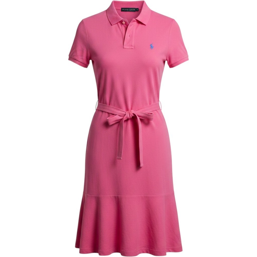 Ralph Lauren Polo Dress Womens Medium Pink Preppy Tennis Old Money